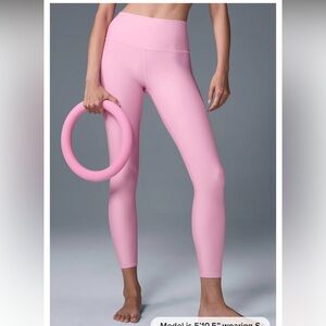 ALO Yoga High Waist Airlift Leggings- M candy heart pink